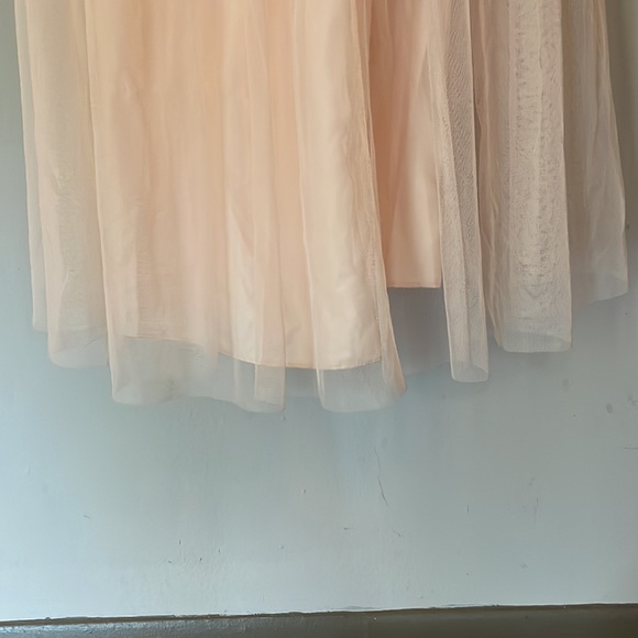 Amsale Tulle Chiffon Isobel dress in Bellini, size 0, Worn Once - Picture 11 of 12